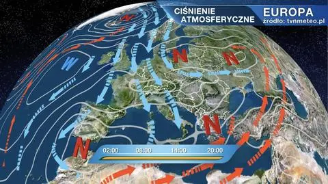 Ciśnienie atmosferyczne nad Europą