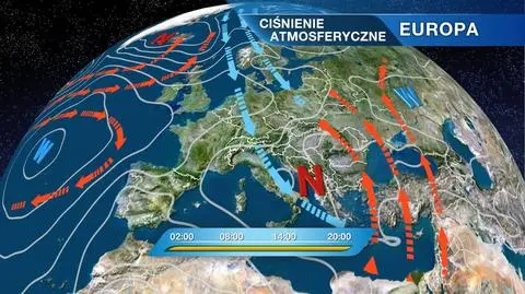 Sytuacja baryczna nad Europą