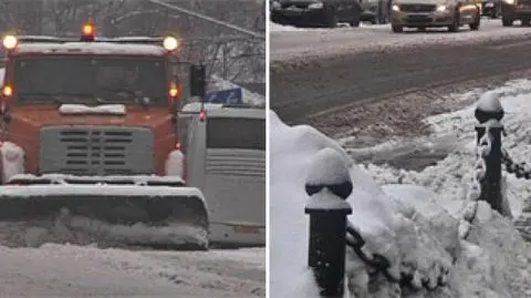 Opady śniegu w Moskwie