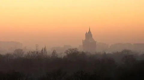 Zamglony jesienny Wrocław