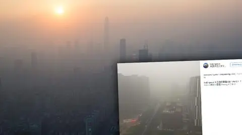 Pomarańczowy alarm smogowy w Chinach. Zamknięte drogi, opóźnione loty