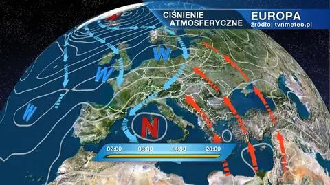 Ciśnienie atmosferyczne nad Europą