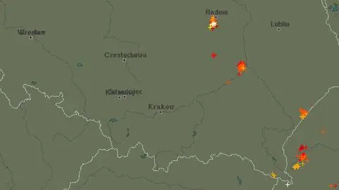Ścieżka przechodzenia burz nad Polską