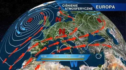 Fronty atmosferyczne nad Europą
