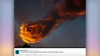 Kula ognia na portugalskim niebie