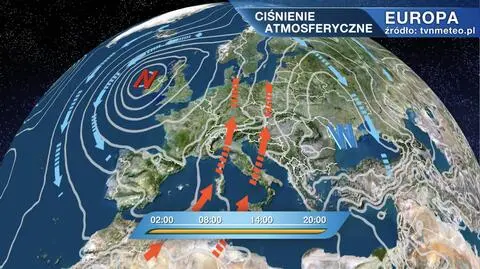 Ciśnienie atmosferyczne nad Europą
