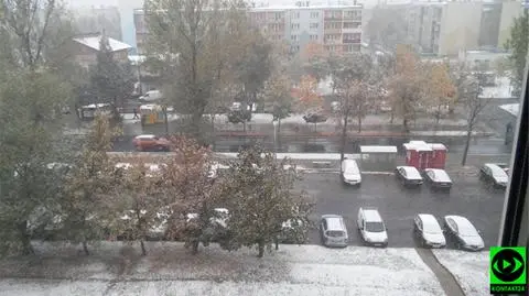 Strefa opadów na coraz większej części kraju. Piotrków Trybunalski już pod śniegiem