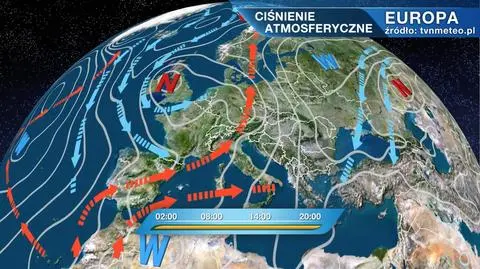 Ciśnienie atmosferyczne nad Europą
