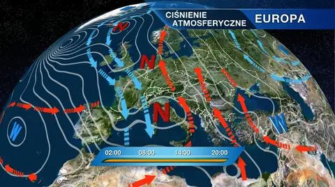 Fronty atmosferyczne nad Europą