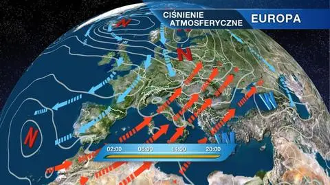 Nad Polsą rozbuduje się klin wysokiego ciśnienia