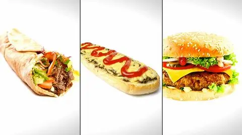 Ile kalorii kryje się w kebabie, hamburgerze czy zapiekance?