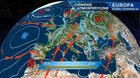 Ciśnienie atmosferyczne w Europie