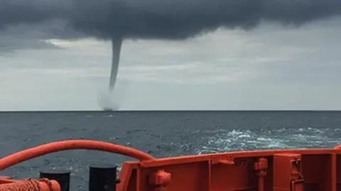Trąba wodna na Bałtyku