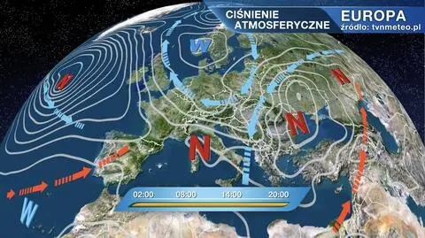 Ciśnienie atmosferyczne nad Europą