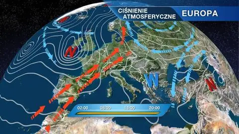 Sytuacja baryczna nad Europą