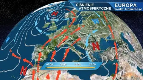Ciśnienie atmosferyczne w Europie