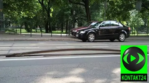 Upał zatrzymał krakowskie tramwaje. Słońce zdeformowało tory