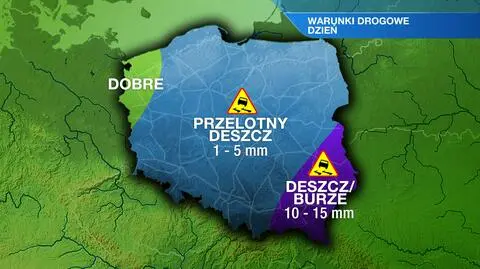 Wtorek będzie deszczowy niemal w całym kraju