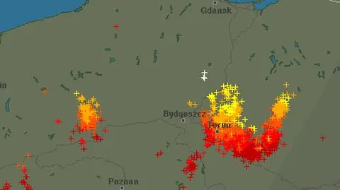 Ścieżka przechodzenia burz nad Polską