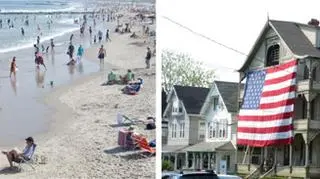 Mieszkańcy wschodniego Wybrzeża wykorzystali święto na plażowanie