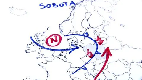 Na styku mas powietrza wypiętrzą się chmury burzowe