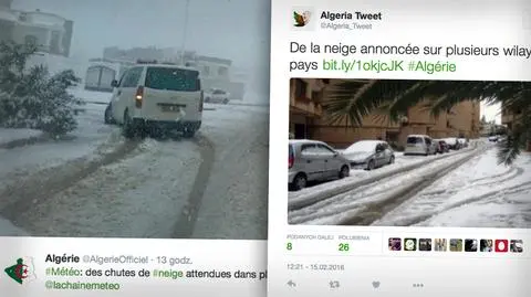 Śnieg w Afryce i Hiszpanii. Pogoda oszalała