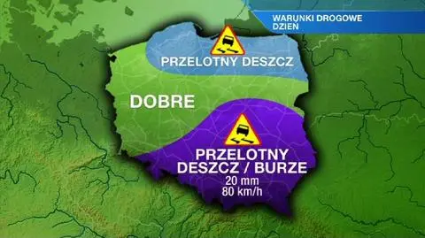 Na drogach zróżnicowane warunki