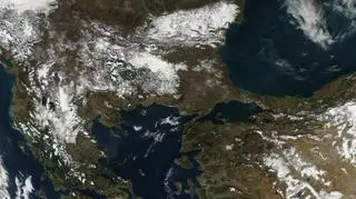 Zimę na Bałkanach widać z kosmosu