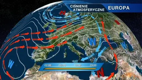 Ciepłe powietrze płynie nad Polskę