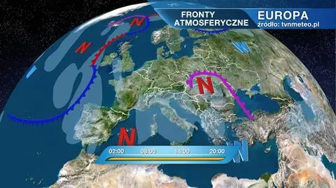 Fronty atmosferyczne nad Europą
