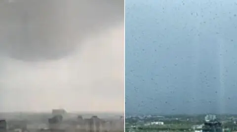 Tak wyglądało przejście burzy nad Warszawą