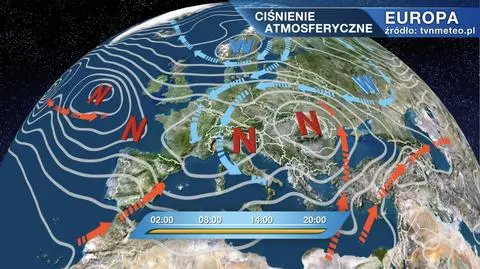 Ciśnienie atmosferyczne nad Europą