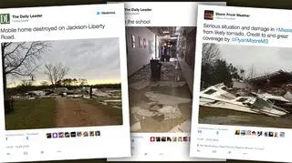 Tornada powodują liczne zniszczenia w USA