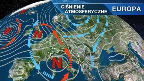 Sytuacja baryczna nad Europą 
