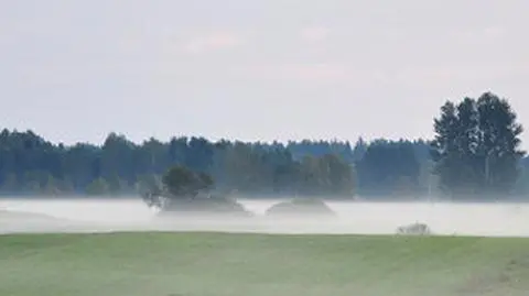 Poranek mglisty na południu i południowym-wschodzie