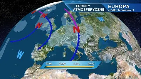 Fronty atmosferyczne nad Europą