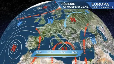 Ciśnienie atmosferyczne nad Europą