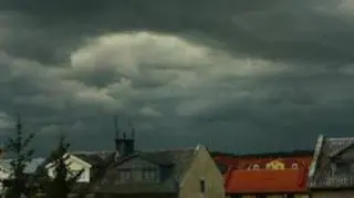 Tęcza po ulewie w Kościerzynie