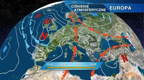 Sytuacja baryczna nad Europą