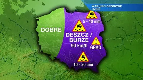Warunki drogowe w czwartek 12.06