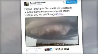 Superkomórka burzowa w stanie Illinois