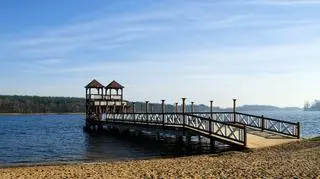 Plaża nad Jeziorem Oleckim Wielkim