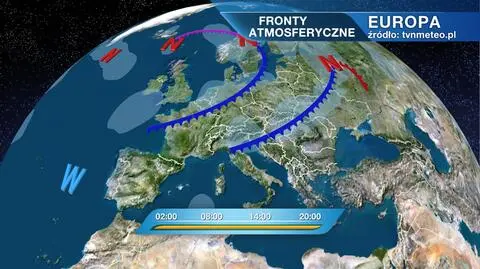 Fronty atmosferyczne nad Europą