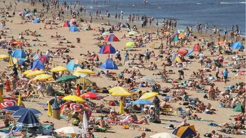 32 stopnie nad polskim morzem. Plaż oblężenie