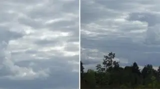 Niezwykła chmura nad Orzyszem