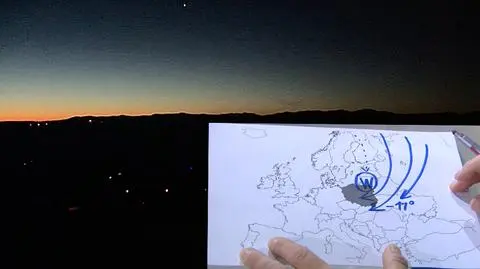 Wyż sprawił, że niebo jest bezchmurne