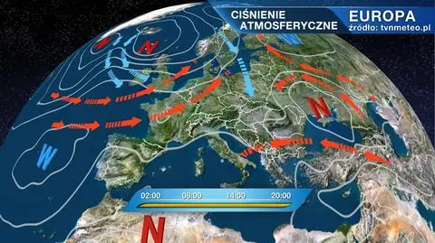 Ciśnienie atmosferyczne nad Europą