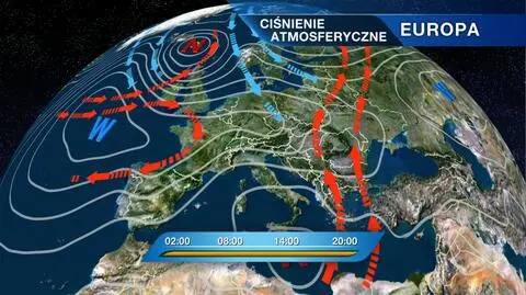 Ciśnienia atmosferyczne w Europie