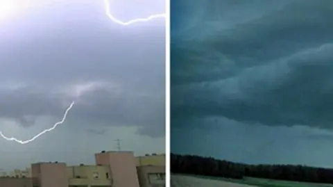 Złowrogie pioruny, apokaliptyczne chmury. Burzowa sobota na Waszych zdjęciach