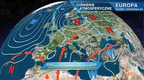 Ciśnienie atmosferyczne nad Europą